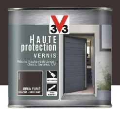 Vernis Haute protection V33 Brun Fumé Brillant
