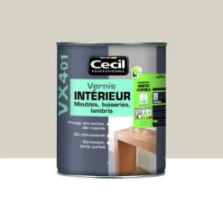 Vernis Intérieur CECIL VX401 Blanc cérusé Satin