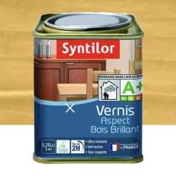 Vernis SYNTILOR Aspect Bois brillant Chêne Clair