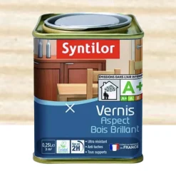 Vernis SYNTILOR Aspect Bois brillant Incolore
