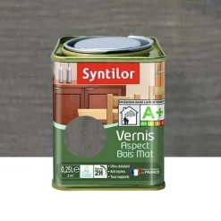 Vernis SYNTILOR Aspect Bois Mat Anthracite