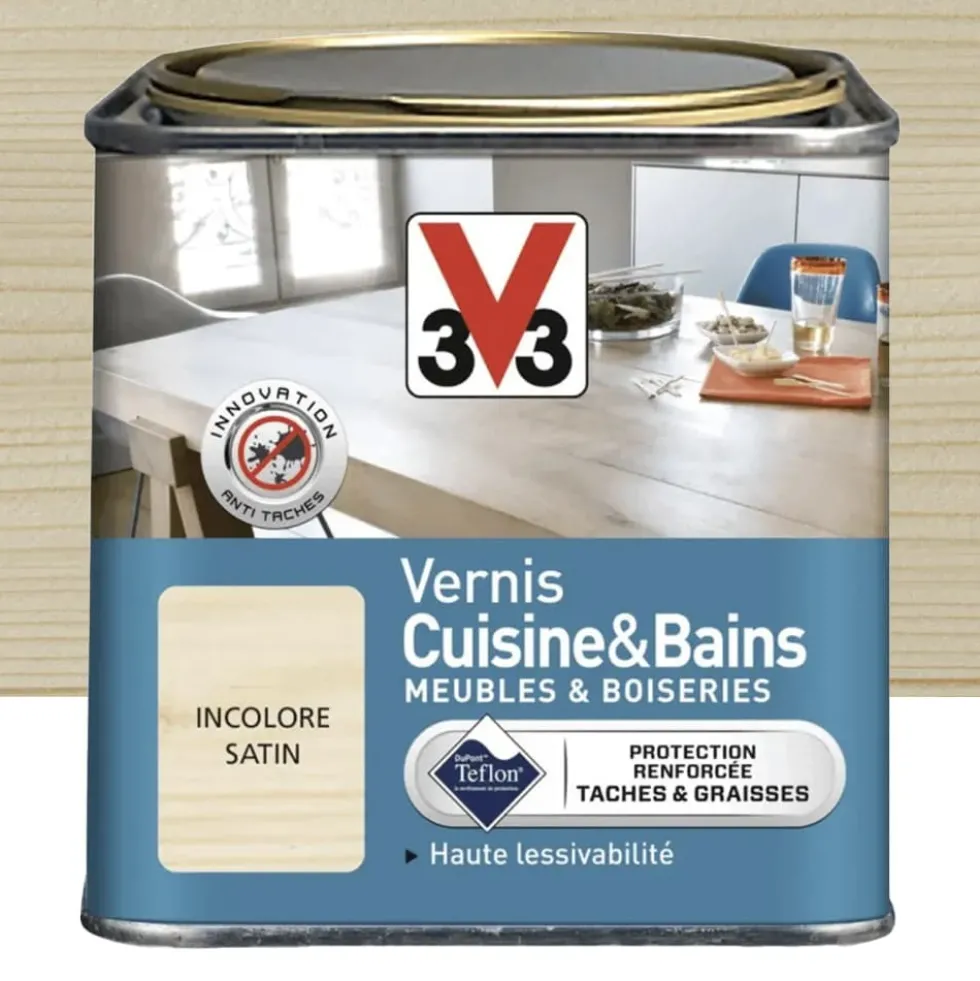 Vernis V33 Cuisine & Bains Satin Incolore