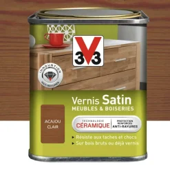 Vernis V33 Meubles et Boiseries Satin Acajou clair