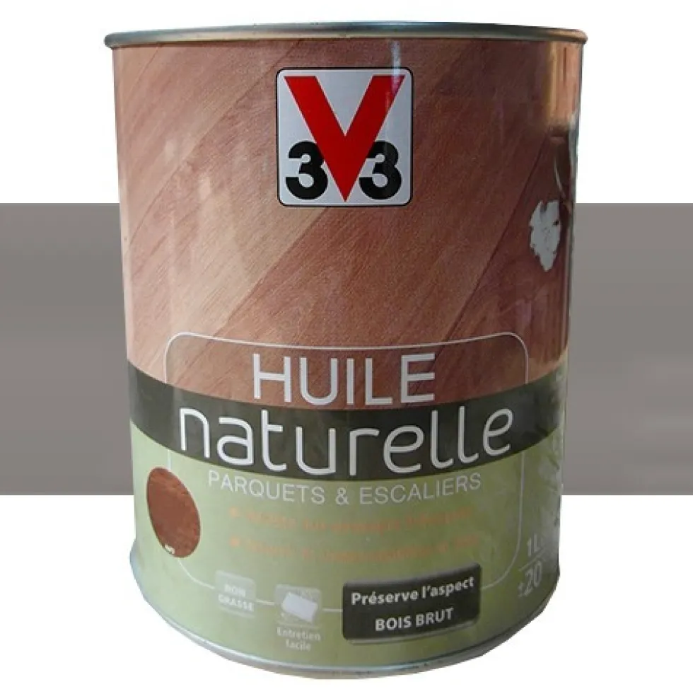 V33 Huile Naturelle Parquets & Escaliers Smoke Mat
