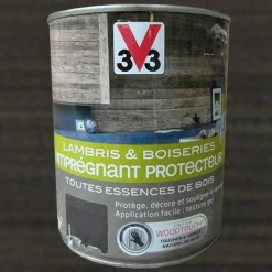 V33 Imprégnant Protecteur Lambris et boiseries Gris Anthracite