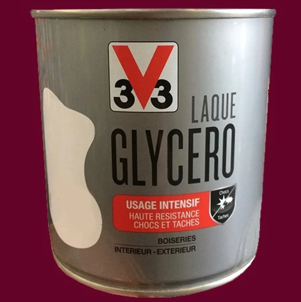 V33 Laque Glycéro Satin Rouge velours n°44