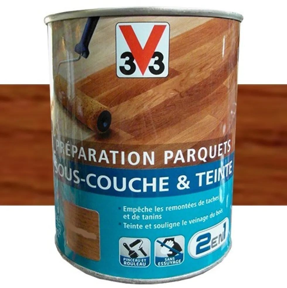 V33 Sous-couche & Teinte Chêne moyen