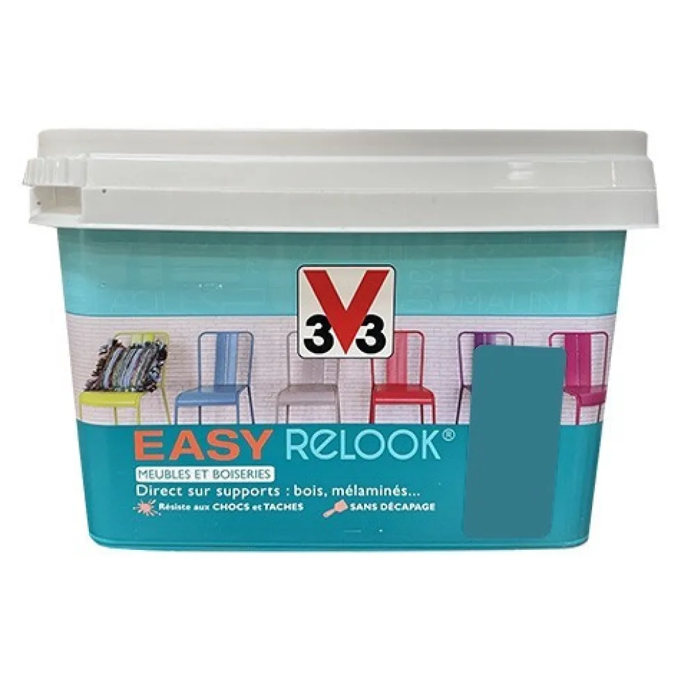 V33 Vernis Easy Relook Bleu aqua