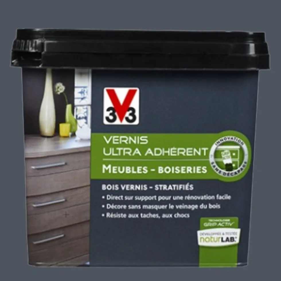 V33 Vernis Ultra Adhérent 0,75L Gris béton